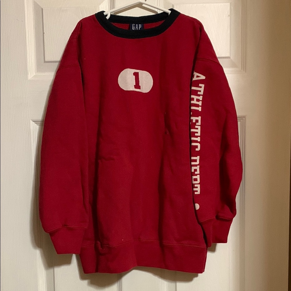 NWT GAP Red Crewneck Sweater